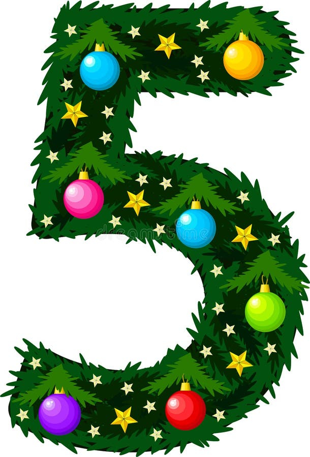 35 Christmas Number Five Woorksheet Download