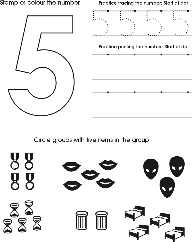 35 Christmas Number Five Woorksheet Pdf