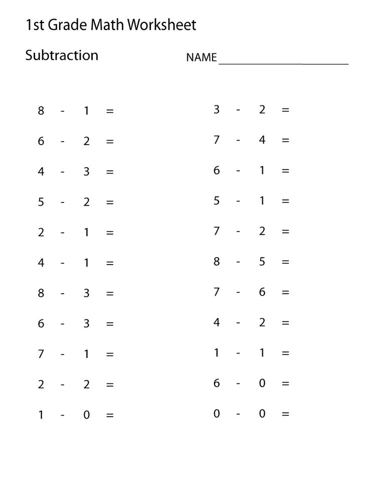 21 1St Grade Math Worksheets Free Addition And Subtraction Numbers