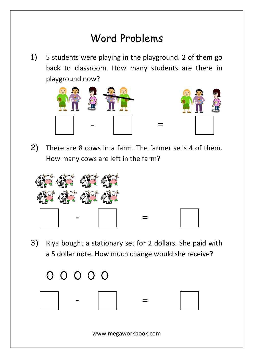 21 1St Grade Math Worksheets Free Addition And Subtraction Numbers