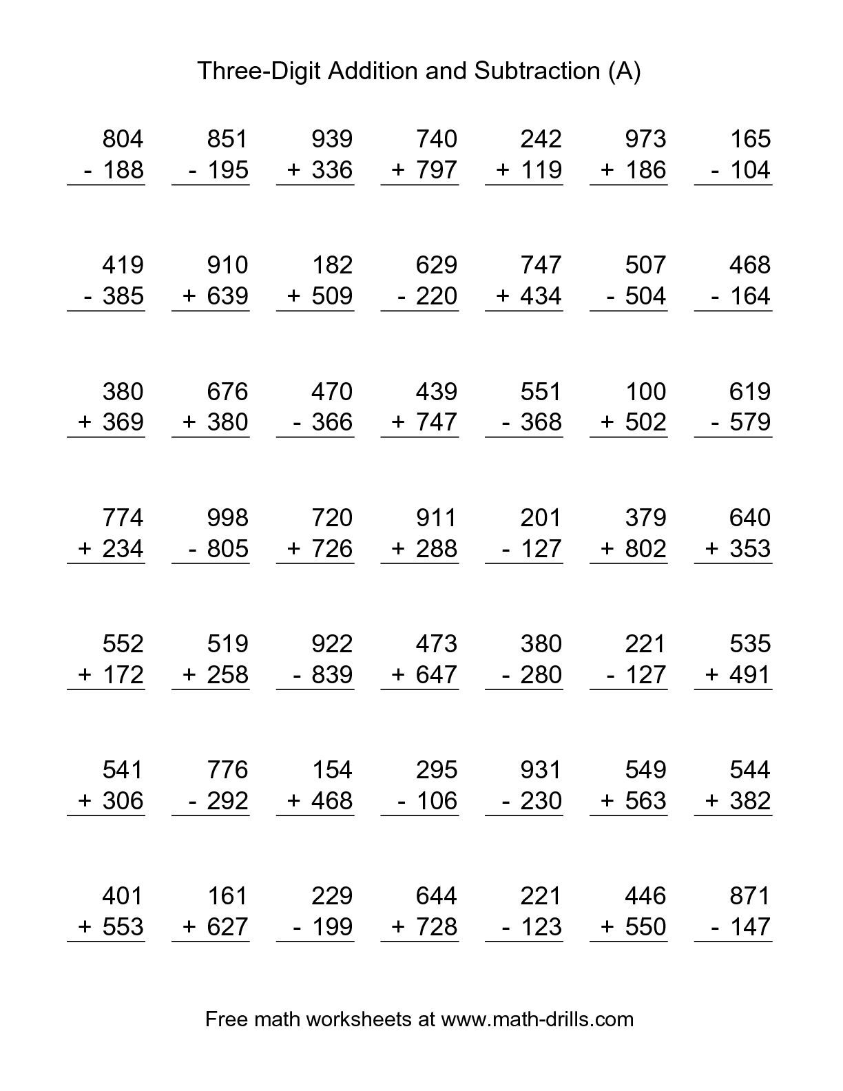 21 1St Grade Math Worksheets Free Addition And Subtraction Numbers