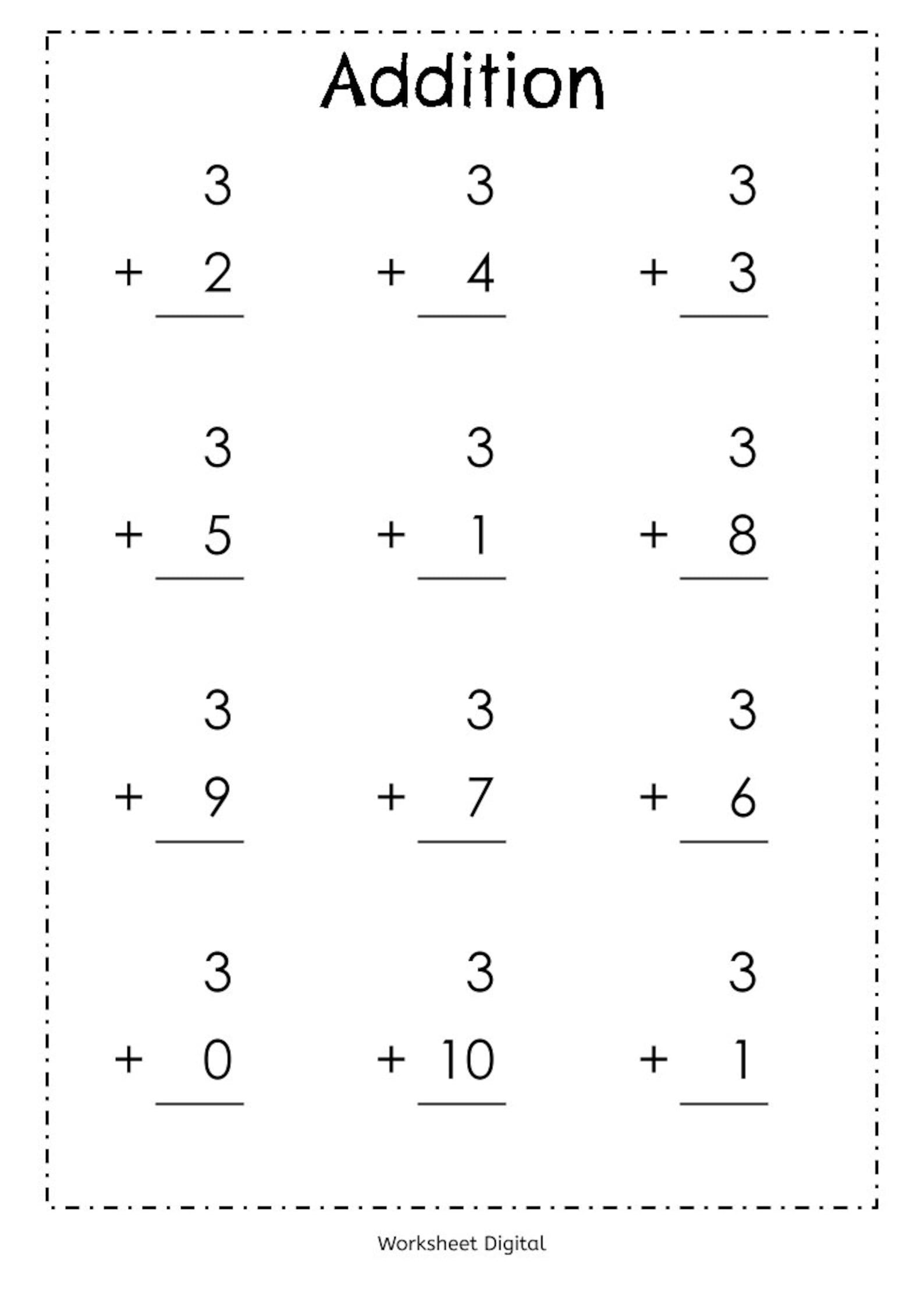 21 1St Grade Math Worksheets Free Addition And Subtraction Numbers