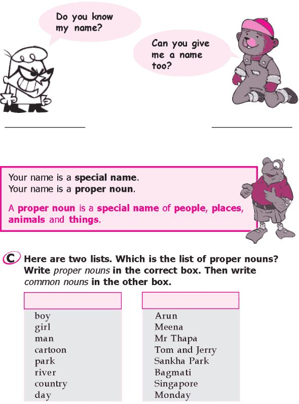 21 English Worksheets For Grade 1 Grammar Nouns