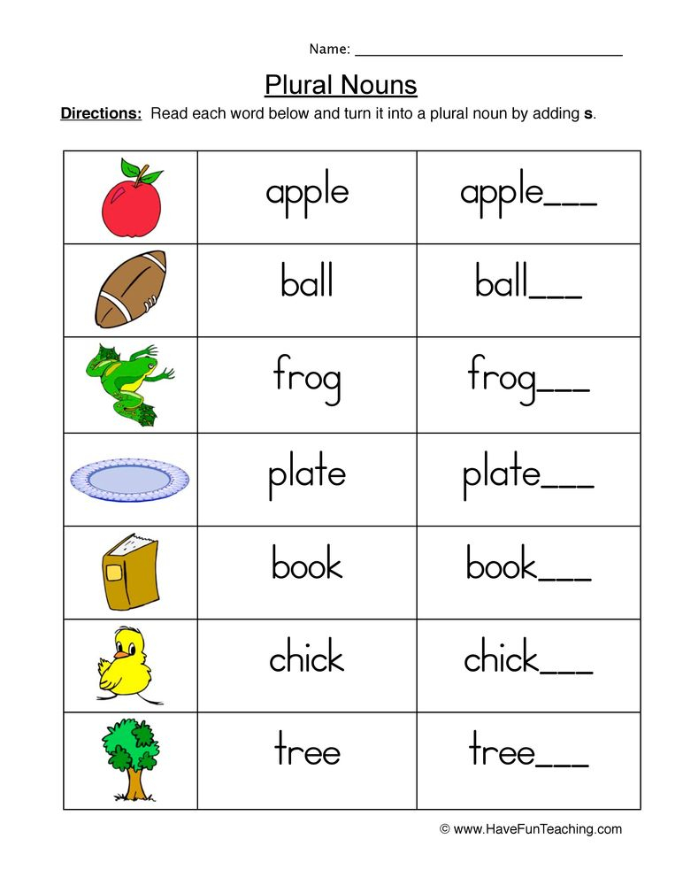 21 English Worksheets For Grade 1 Grammar Nouns