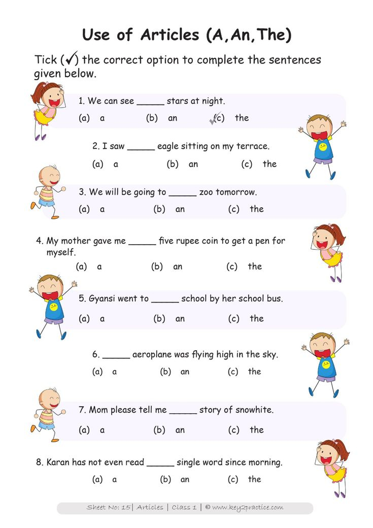 21 English Worksheets For Grade 1 Grammar Nouns