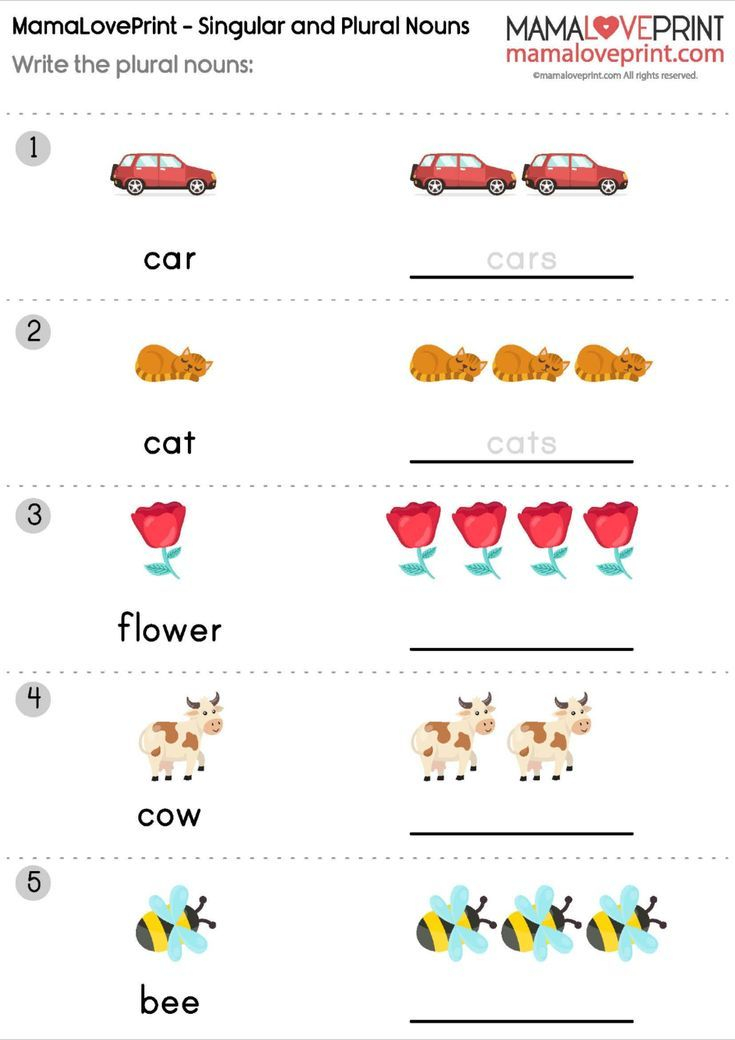 21 English Worksheets For Grade 1 Grammar Nouns