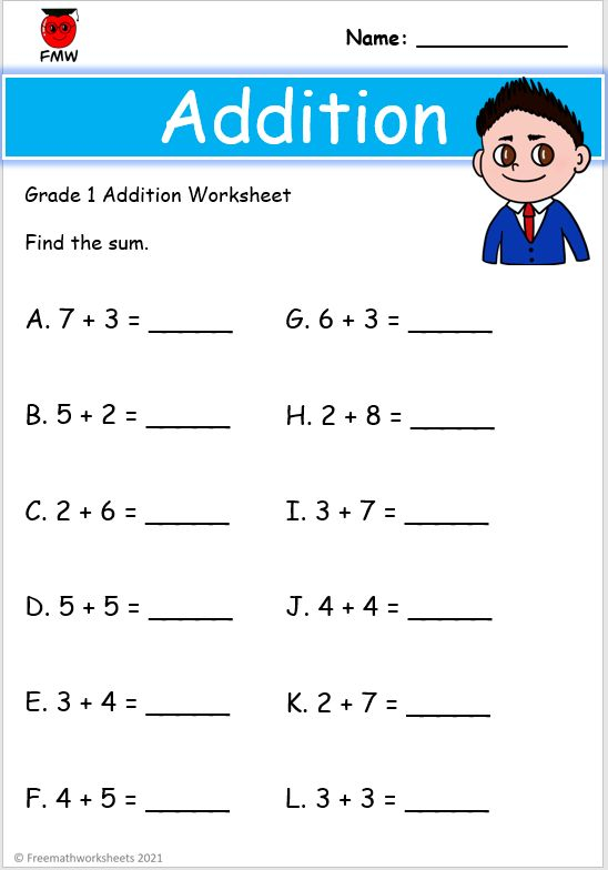 21 Grade 1 Math Worksheets Free Printable Numbers