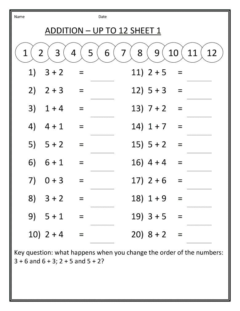 21 Grade 1 Math Worksheets Free Printable Numbers