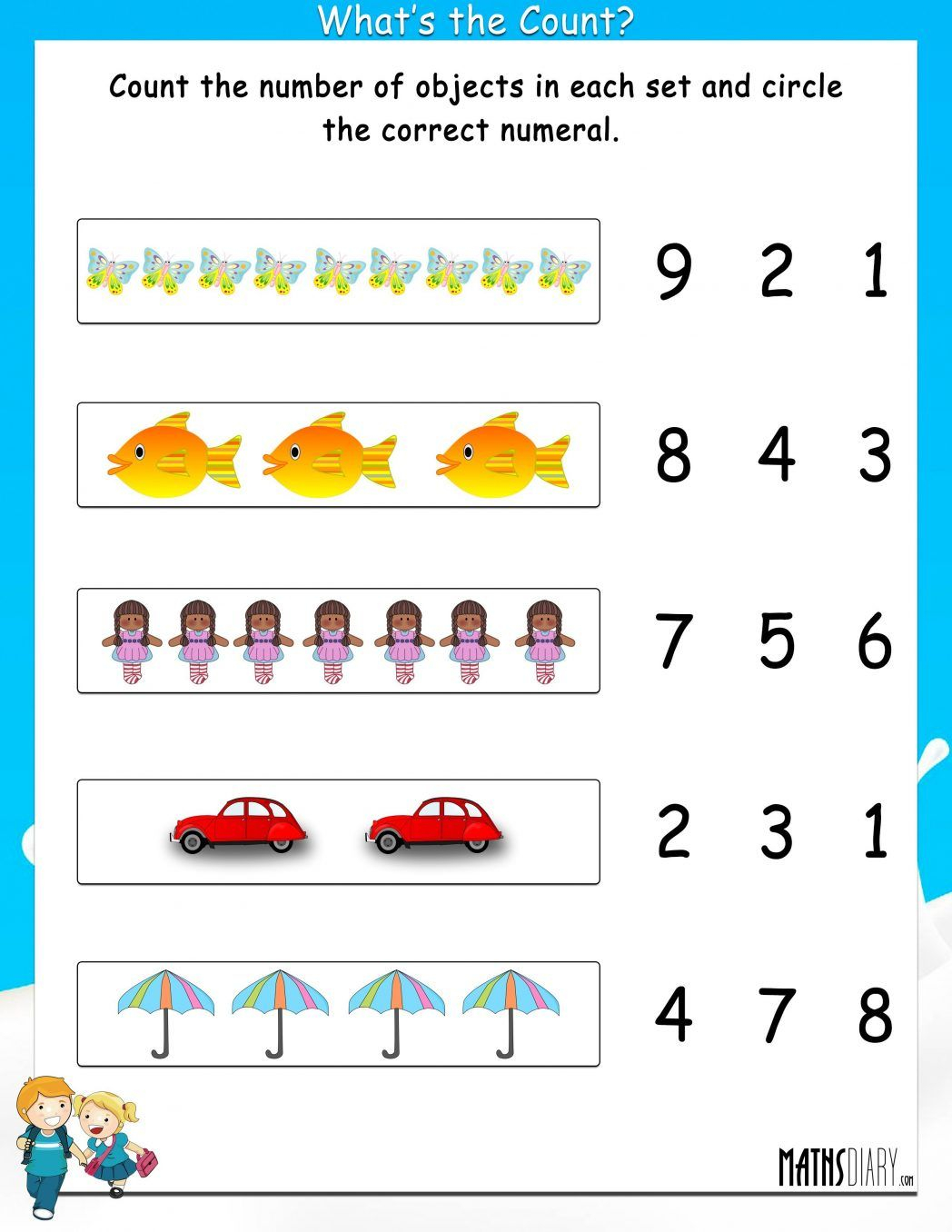 21 Grade 1 Math Worksheets Free Printable Numbers