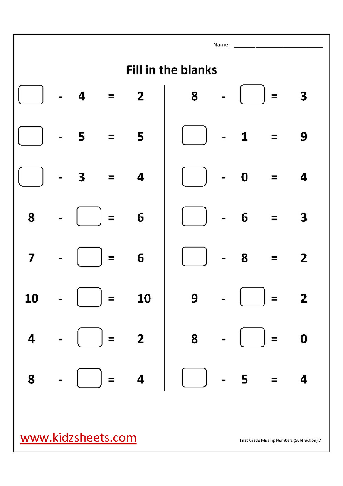21 Grade 1 Math Worksheets Free Printable Numbers