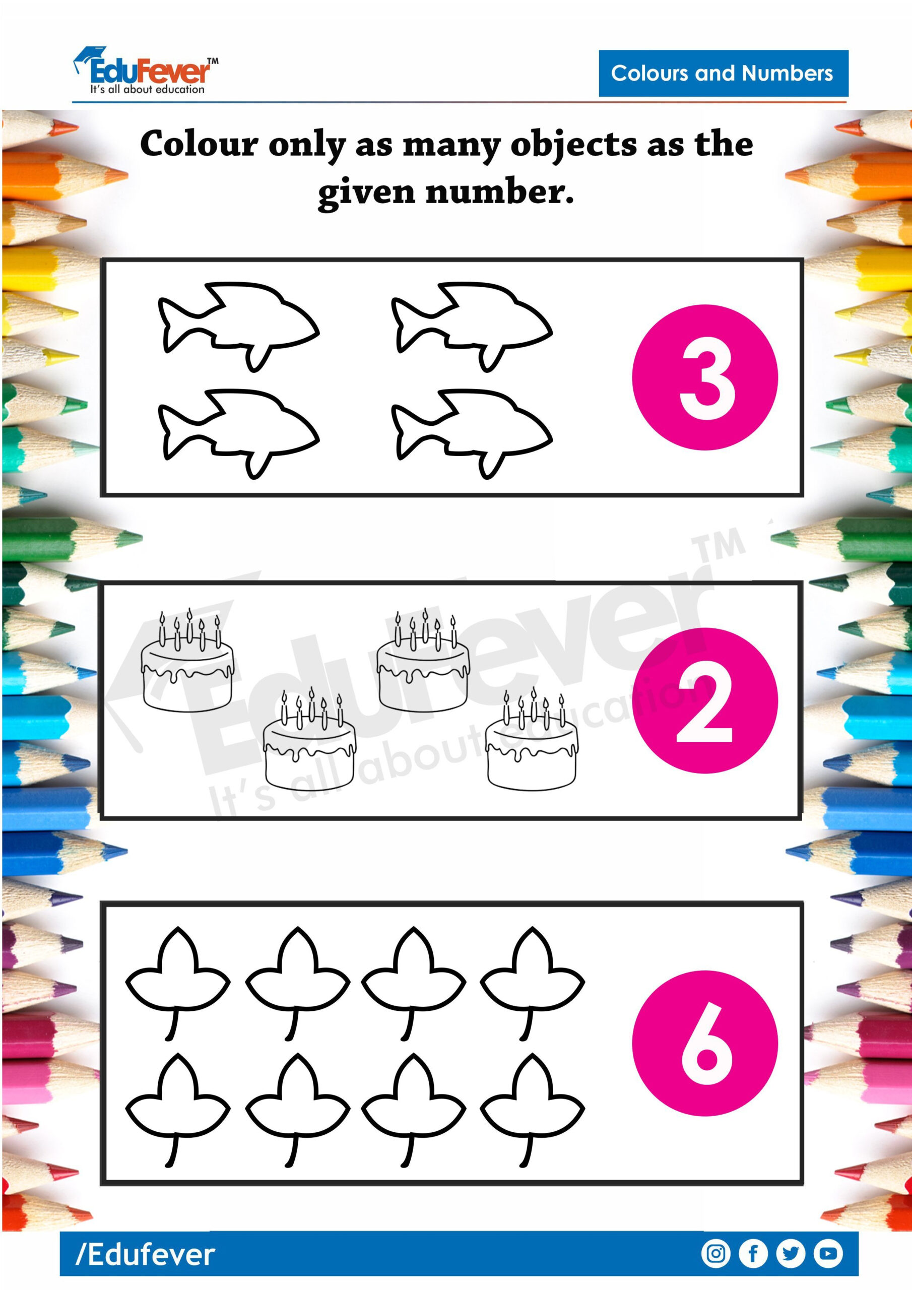 21 Maths Addition Worksheets Lkg