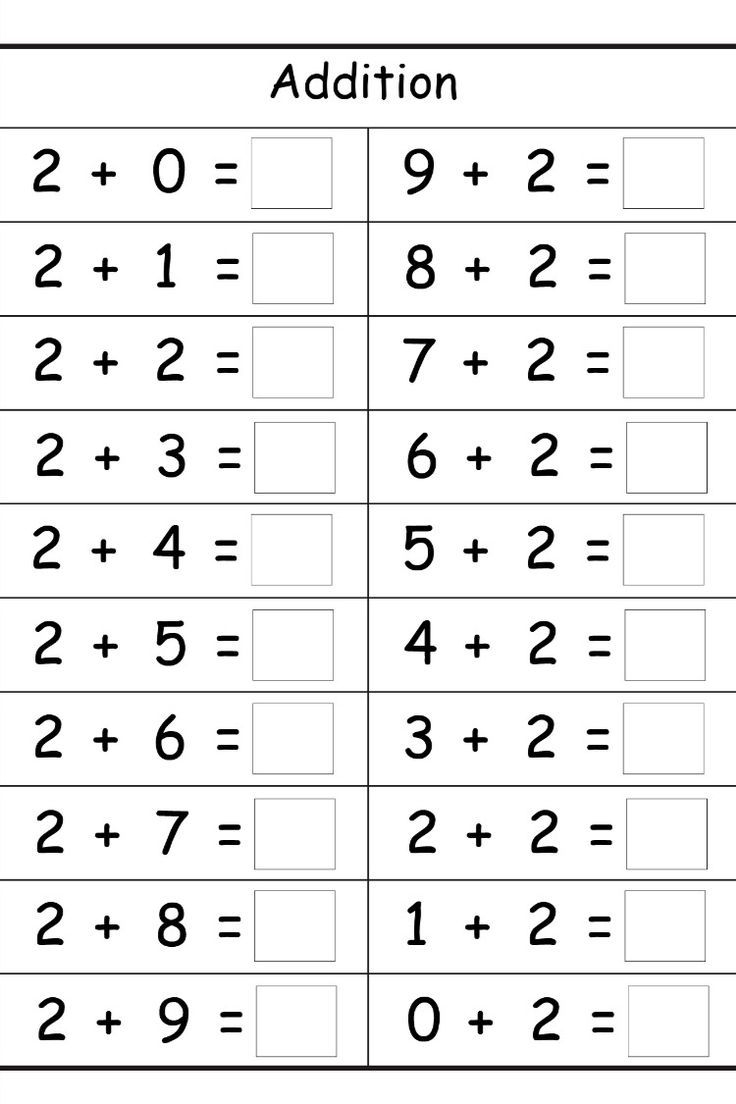21 Maths Addition Worksheets Lkg